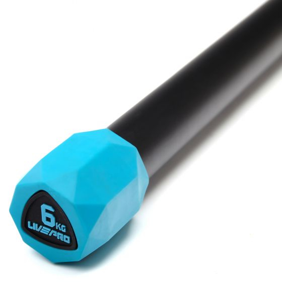Заказать Гимнастическая палка LIVEPRO Weighted Bar, 6 кг (синий/черный)