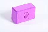 Блок для йоги INEX EVA Yoga Block laser Logo, темно-фиолетовый, 4"
