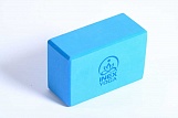 Блок для йоги INEX EVA Yoga Block laser Logo, синий, 4"
