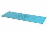  Коврик для йоги INEX PU Yoga Mat laser pattern, бирюзовый