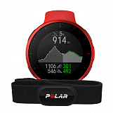 Мультиспортивные часы-пульсометр с  GPS Polar VANTAGE V2 HR, красный
